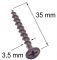 Шуруп ЛГК дерев. 3,5*35 (100 шт.) Шуруп ЛГК дерев. 3,5*35 (100 шт.)